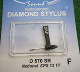 National Panasonic EPS13TT Compatible Turntable Stylus. - Part No. D570SR