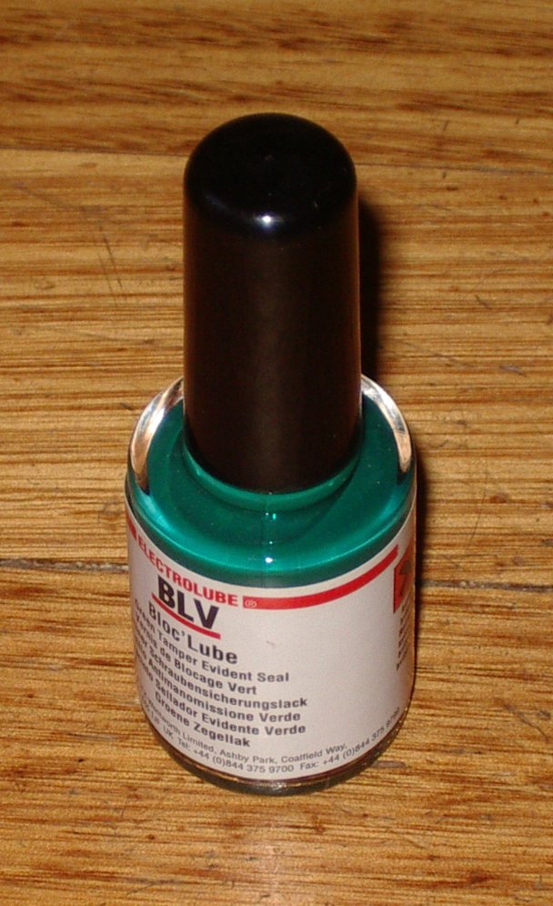 Electrolube Green Tamper Evident Seal Fluid 15ml Part EBLV15