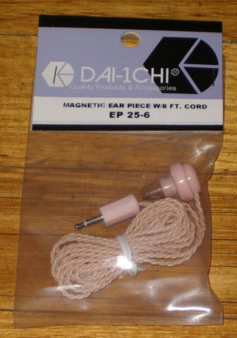 Magnetic Mono Earphone with 2mtr Cord & 2.5mm Phone Plug - Part # EP25-6