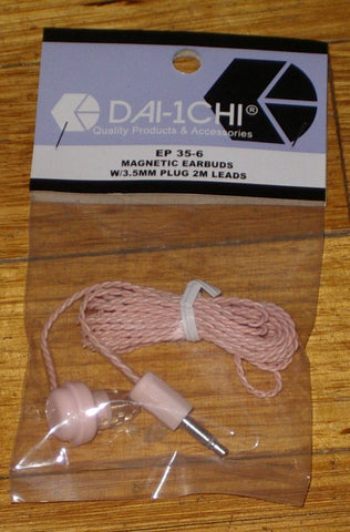 Magnetic Mono Earphone with 1.8mtr Cord & 3.5mm Phone Plug - Part # EP35-6