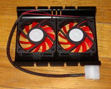 Deep Cool Icedisk 2 Twin Cooling Fan for 3.5" Hard Disk Drives - Part # FAN927
