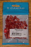 Red Insulated 415Volt Female 4.8mm Spade Terminals (Pkt 50) # FIQC1.25-4.8-.5-50