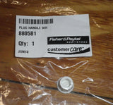 Fisher & Paykel White Plastic Fridge Door Handle Plug - Part # FP880581, 880581