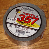 Nashua 357 Black Gaffer Tape 40m X 48mm - Part # GAF357BK