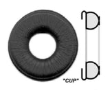 80mm Headphone Replacement Padded Earpads (Pkt 2) - Part # HEP80