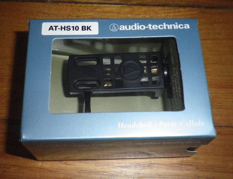 Audio Technica Standard Aluminium 1/2" Turntable Cartridge Headshell - Part # AT-HS10BK