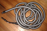 9Mtr Silver Ducted Vacuum Hose with 32mm Bent End Handle - Part # HSCOM9