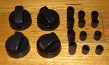Handy Gas or Electric Stove Black Control Knob Kit (Pkt 4) - Part No. KNB35K