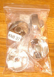 Handy Gas or Electric Stove Silver Control Knob Kit (Pkt 4) - Part No. KNB37K