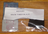 Kleenmaid KAW351 Black Timer Knob - Part No. KS31281