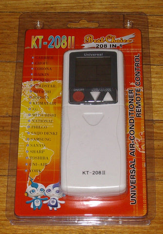 Universal Airconditioner Remote Control - Part # KT208-II
