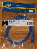 Computer Lead - CAT6 RJ45 to RJ45 Network 1metre Blue - Part # LC6603B