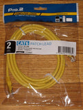 Computer Lead - CAT6 RJ45 to RJ45 Network 2metre Yellow - Part # LC6687Y