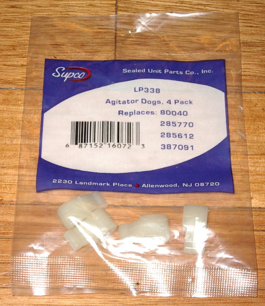 Whirlpool Washer Agitator Clutch Drive Dogs (Pkt 4) LP338, WA338
