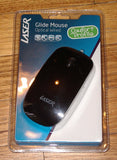 Glide Black 3 Button USB Optical Computer Mouse with Scroll - Part # MOU213BK