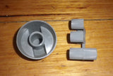 Handy Gas or Electric Stove Silver Control Knob - Part No. OVK058S