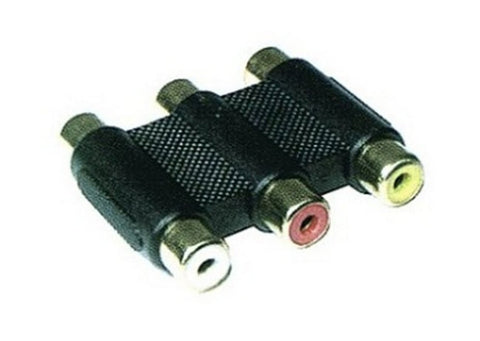 Audio Video Adaptor - 3 x RCA Sockets to 3 x RCA Sockets - Part # PA2703