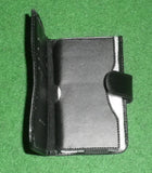 Premium Hard Leather Flip Open Wallet Pouch w Card Space - Part # POU9020-102
