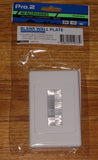 White Brush Type Wallplate for Cable Entry/Exit - Part No PRO1272