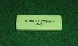 Prismatic NiMH 750mAh Rechargable Battery - Part # RB603