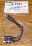 Audio Adaptor - RCA Plug to 2 X RCA Sockets - Part # RCA10B
