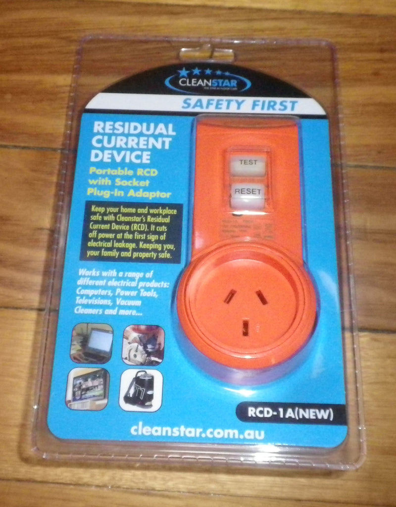 CleanStar 10amp Plugin Earth Leakage RCD Surge Protect Safety Switch Allfix Electrical