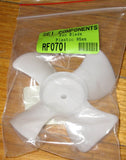 10cm Plastic CCW Condensor Fan 4.5mm Mounting & 4 Blades - Part # RF070I