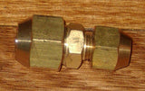 Brass 1/4" to 3/8" Reducing Union With Flare Nuts - Part # RF701KIT