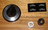 Universal Gas Stove Control Knob Kit (Pkt 5) - Part No. SE162C