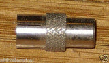 Metal PAL Coaxial Plug to Socket Adaptor - Part # AD510
