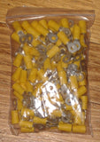 Yellow Insulated 4.3mm Ring Crimp Terminals (Pkt 100) - Part # TM10083-100