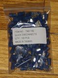 Blue Insulated Male 4.7mm Spade Terminals (Pkt 100) - Part # TM21182-100