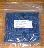 Blue Insulated Female 6.4mm Spade Terminals (Pkt 100) - Part # TM22252-100
