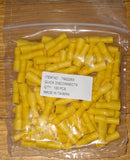 Yellow Insulated Female 6.4mm Spade Terminals (Pkt 100) - Part # TM22253-100