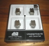 Handy Gas or Electric Stove Silver Control Knob Kit (Pkt 4) - Part No. UK-30S4