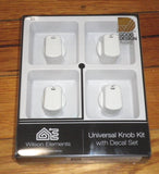 Handy Gas or Electric Stove White Control Knob Kit (Pkt 4) - Part No. UK-30W4