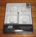 Handy Gas or Electric Stove White Control Knob Kit (Pkt 4) - Part No. UK-35W4
