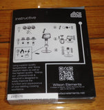 Handy Gas or Electric Stove Black Control Knob Kit (Pkt 4) - Part No. UK-40B4