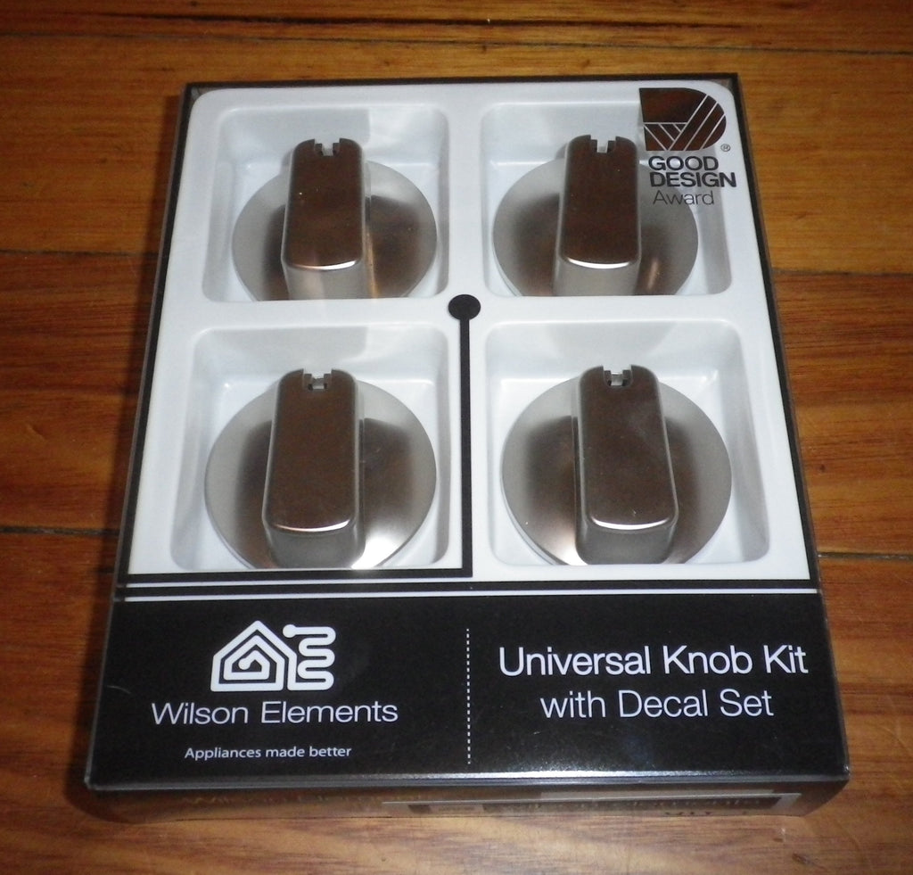 Handy Gas or Electric Stove Silver Control Knob Kit (Pkt 4) Part No. Allfix Electrical