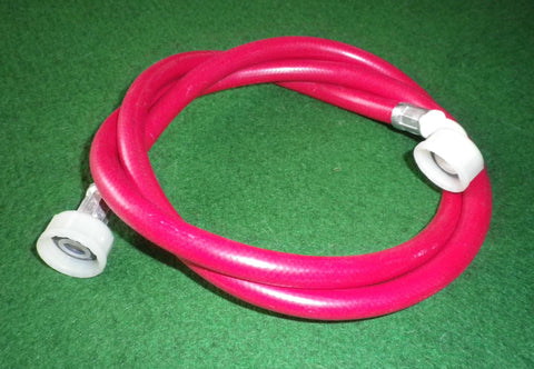 Universal Washer Dual Ended Red 1.5metre Hot Water Inlet Hose- Part # UN3702