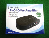 Prolink USB RIAA Phono Magnetic Cartridge Preamplifier / Grabber- Part # UPA-100
