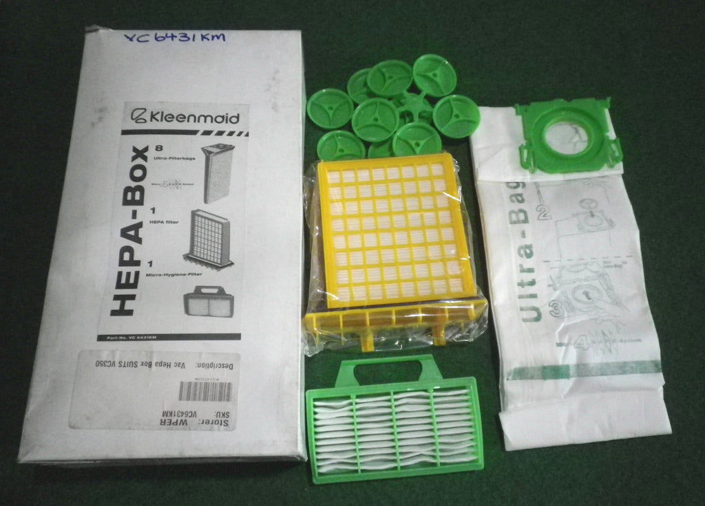 Genuine Kleenmaid VC350 Ultra Vacuum Cleaner Bags 8 + 2 Filters Part
