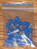 Blue Insulated Female 2.8mm Spade Terminals (Pkt 25) - Part # VD2-2.8F8-25