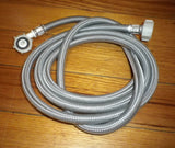 Universal Dishwasher Dual Ended 2.5metre Braided Water Inlet Hose - Part # W046E