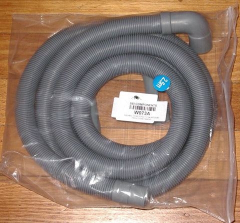 2.5metre Washing Machine Outlet Hose with Elbow - Part # W073A