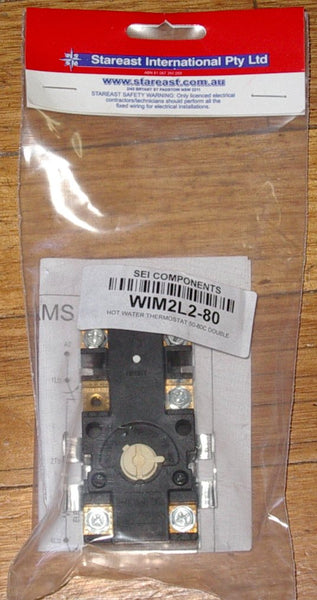 Electric Hot Water Thermostat u0026 Cutout 50-80 Degrees C - Part # WIM2L2 |  Allfix Electrical