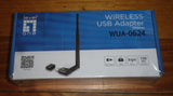 LevelOne 150Mb/sec USB WiFi Network Adaptor Dongle w Antenna - Part # WUA-0624