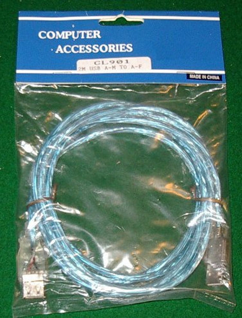 Computer Lead - USB-A Male to USB-A Female - 2metre - Part # CL901BK ...