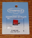 Sony ND124P, ND125P Compatible Turntable Stylus - Stanfield Part # D492SR