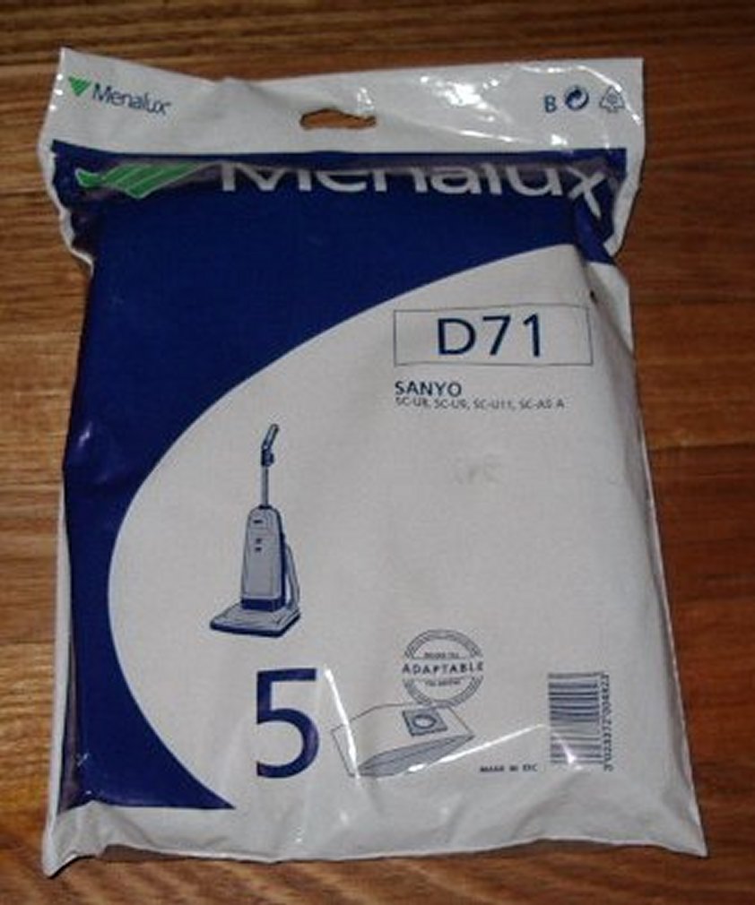 Sanyo Upright SCU8, SCU9, SCU11 Vacuum Bags Part D71 Allfix
